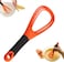 Flat and Balloon Collapsible Twist Whisk - Silicone Egg Beater, Handheld Mixer, Baking and Cooking Tool for Kitchen - Orange