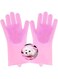 nobrand Pet Grooming Gloves Dog Cat Bathing Shampoo Brush,Advanced Silicone Hair Removal Gloves with high Density Teeth for Cats,Dogs