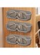 Glasses Storage Rack 3-Piece Set, Wall Hanging No Punching Decorative Glasses Frame Wall Display, Holds Multiple Pairs (grey)