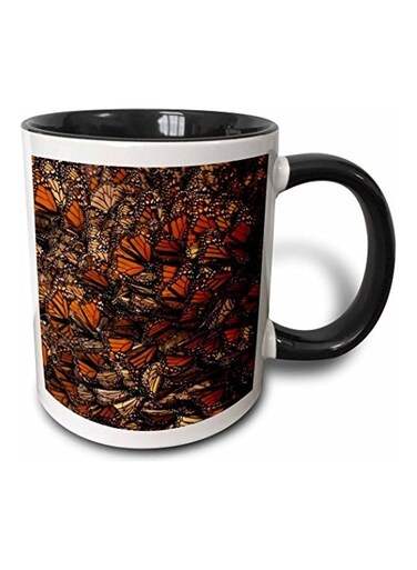 Mexico Monarch Butterfly Mug Black/White