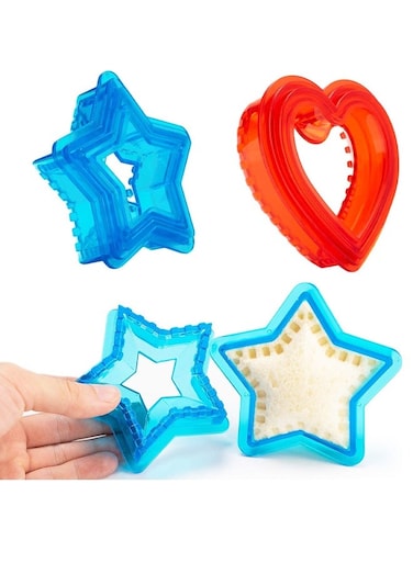Pack Sandwich Cutter and Sealer, Crustless Sandwich Maker, Great for Lunchbox and Bento Box, Boys and Girls Kids Lunch, Sandwich Cutters for Kids