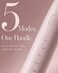 MySmile DY156 Electric Toothbrush for Adults, Rechargeable Sonic Battery Toothbrush Portable with 3 Brush Heads, 2 Mins 5 Modes Smart Timer, 45000VPM, One Charge for 60 Days (Black, M) &amp; MySmile DY156 Electric Toothbrush for Adults, Rechargeable Sonic Battery Toothbrush Portable with 3 Brush Heads, 2 Mins 5 Modes Smart Timer, 45000VPM, One Charge for 60 Days (Pink, M) Bundle