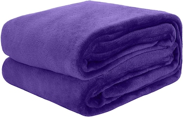 Flannel Fleece Blanket Single Size (160x220) for All Season,Fluffy Blanket Warm Bed Throws for Sofa &amp; Bed,Comfortable and Soft Flannel Fleece Blanket