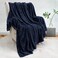 Striped Flannel Blanket Plush Throw Blanket Super Soft Flannel Blanket King Size(240x220) For Bed and Sofas Luxurious Warm and Comfortable