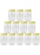 Alsaqer Plastic Spice Storage Pet Jar with Lid 12-Pieces Set, Sunpet 750 ml Capacity, Clear