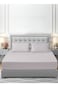 Bedding Fitted Sheet - Fits 200x200 Cm For Super King Bed - 3 Pcs (1 Fitted Sheet and 2 Pillowcases) - 35 Cm Deep Pocket - Solid Bed Sheet