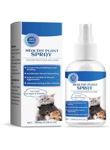 Cat Skin Care Spray - Natural Ingredients, Gentle Cleansing &amp; Soothing Relief, Daily Maintenance for Healthy, Shiny Skin, Safe for All Cats, Supports Skin Renewal &amp; Repairs Dry Patches