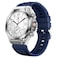 Swiss Military DOM 6 Smart Watch Silver Metal frame with Silicon Strap​ - Blue