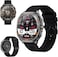 Swiss Military DOM7 Smartwatch 1.43" AMOLED, Bluetooth Calling, Multi Language, Health &amp; Sports Tracking, Wireless Charging, 7 Days Battery, IP67, iOS/Android Compatible, Gun Metal Frame &amp; Black Strap