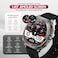 Swiss Military DOM7 Smartwatch 1.43" AMOLED, Bluetooth Calling, Multi Language, Health &amp; Sports Tracking, Wireless Charging, 7 Days Battery, IP67, iOS/Android Compatible, Gun Metal Frame &amp; Black Strap