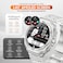 Swiss Military DOM7 Smartwatch 1.43" AMOLED, Bluetooth Calling, Multi Language, Health &amp; Sports Tracking, Wireless Charging, 7 Days Battery, IP67, iOS/Android Compatible, Silver Frame with Steel Strap