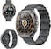 Swiss Military DOM7 Smartwatch 1.43" AMOLED, Bluetooth Calling, Multi Language, Health &amp; Sports Tracking, Wireless Charging, 7 Days Battery, IP67, iOS/Android Compatible, Gun Metal Frame &amp; Strap