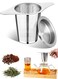 Steel Premium Tea &amp; Coffee Strainer Infuser with Double Handles Large Capacity Fine Mesh Strainer Perfect for Loose Leaf Tea, Coffee Steeping in Cups and Teapots Brewing Made Easy