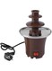 jjff Chocolate Fountain Machine, 3 Tier Stainless Steel Fondue Heat &amp; Motor Controls Electirc Chocolate Fondue Set for Household Birthday Party Wedding