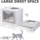 Two-Way Foldable Drawer-Type Cat Litter Box - Space-Saving and Stylish Grey Design 51x41x38cm