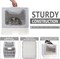 Two-Way Foldable Drawer-Type Cat Litter Box - Space-Saving and Stylish Grey Design 51x41x38cm