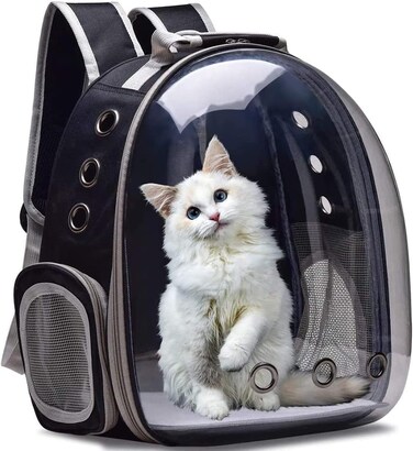 Transparent Pet Travel Backpack - Comfortable Outdoor Hiking Carrier for Small Cats and Dogs