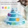 Cats Toy Fun Roller,3 layer Cat Teaser Ball Toys with 3 Colorful Balls
