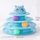 Cats Toy Fun Roller,3 layer Cat Teaser Ball Toys with 3 Colorful Balls