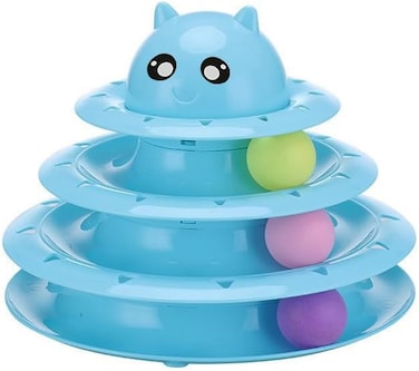 Cats Toy Fun Roller,3 layer Cat Teaser Ball Toys with 3 Colorful Balls
