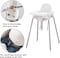 Washable Highchair for Babies &amp; Toddlers, Adjustable Baby Feeding Chair with Removable Tray, Portable &amp; Non-Tip Design, Compact &amp; Lightweight, Easy to Clean