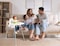 Washable Highchair for Babies &amp; Toddlers, Adjustable Baby Feeding Chair with Removable Tray, Portable &amp; Non-Tip Design, Compact &amp; Lightweight, Easy to Clean