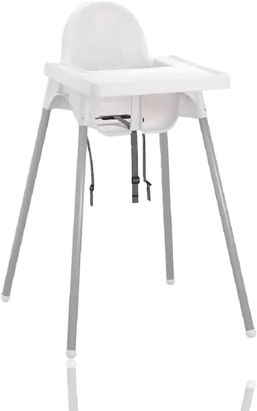 Washable Highchair for Babies &amp; Toddlers, Adjustable Baby Feeding Chair with Removable Tray, Portable &amp; Non-Tip Design, Compact &amp; Lightweight, Easy to Clean