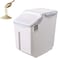 15KG Rice Storage Container with Wheels &ndash; Sealed Moistureproof Plastic Grain &amp; Food Box for Rice, Cereal, Flour, Sugar &ndash; Locking Lid, Kitchen Pantry Storage Solution