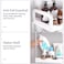 3-Tier Over-the-Toilet Rack, Stainless Steel Bathroom Shelf, 30kg Capacity Space-Saving Storage Organizer