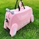 Children's Ride-On Suitcase with Wheels - Cute Cartoon Rolling Luggage for Kids, Travel &amp; Outdoor Fun(Pink)