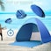 Beach Tent Easy Pop Up - 2-3 Person Portable Sun Shade Shelter, UV Protection &amp; Windproof Canopy, Lightweight Automatic Sunshade Cabana for Beach, Camping, Fishing with Carry Bag