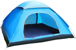 2-4 Person Dome Tent - Waterproof Pop-Up Shower & Changing Room, Sun Shelter for Camping, Beach, Travel, Outdoor Sports