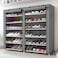 12 Tier Shoe Rack, Shoe Storage Hold up to 36 Pairs Shoes With No-woven Fabric Cover,Multi-layer Shoe Storage Cabinet 116cm X 30cm X 105cm