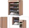 5-Tier Freestanding Shoe Rack Cabinet, Large-Capacity Shoe Storage Organizer for Entryway, Dormitory, Office &amp; Hallway -30x60x90cm