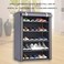5-Tier Freestanding Shoe Rack Cabinet, Large-Capacity Shoe Storage Organizer for Entryway, Dormitory, Office &amp; Hallway -30x60x90cm