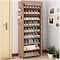 9-Tier Non-Woven Fabric Shoe Rack with Waterproof Cover, Heavy-Duty Shoe Storage Organizer for 27 Pairs, Large-Capacity Shoe Storage Organizer for Entryway, Dormitory, Office &amp; Hallway- 60x30x155cm