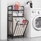 2 Compartments Freestanding Laundry Basket with Removable Waterproof Liner for Bathroom Laundry Room Bedroom