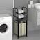 2 Compartments Freestanding Laundry Basket with Removable Waterproof Liner for Bathroom Laundry Room Bedroom