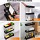 3-Tier Rolling Storage Cart &ndash; Slim Slide-Out Organizer for Bathroom, Kitchen, Laundry &amp; Narrow Spaces,White