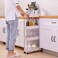4-Tier Rolling Storage Cart &ndash; Slim Slide-Out Organizer for Bathroom, Kitchen, Laundry &amp; Narrow Spaces,White