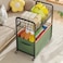 Double Layer Toy Chest with Wheels Storage Bins,Sturdy Organizer Bin for Kids' Toys, Books &amp; Nursery &ndash; Rolling Chest for Playroom, Bedroom &amp; Kindergarten