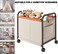 Toy Box Storage with Wheels,Toy Chest for Kids,Removable, Durable, and Portable Storage Container with Handles for Nursery, Playroom, Clothes, Blanket, Bedroom (Beige)