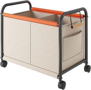 Toy Box Storage with Wheels,Toy Chest for Kids,Removable, Durable, and Portable Storage Container with Handles for Nursery, Playroom, Clothes, Blanket, Bedroom (Beige)