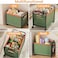 Toy Box Storage with Wheels,Toy Chest for Kids,Removable, Durable, and Portable Storage Container with Handles for Nursery, Playroom, Clothes, Blanket, Bedroom (Green)