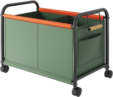 Toy Box Storage with Wheels,Toy Chest for Kids,Removable, Durable, and Portable Storage Container with Handles for Nursery, Playroom, Clothes, Blanket, Bedroom (Green)