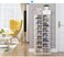 8-Layer Fishbone Wooden Shoe Rack Entry Storage Rack With Storage Drawer, Independent Shoe Compartment, White