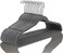 100-Piece Non-Slip Velvet Cloth Hanger Set Grey
