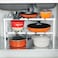 Under Sink Steel Shelf Extendable Storage Organizer White