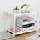 Under Sink Steel Shelf Extendable Storage Organizer White