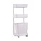 3-Layer Laundry Basket With Wheels White